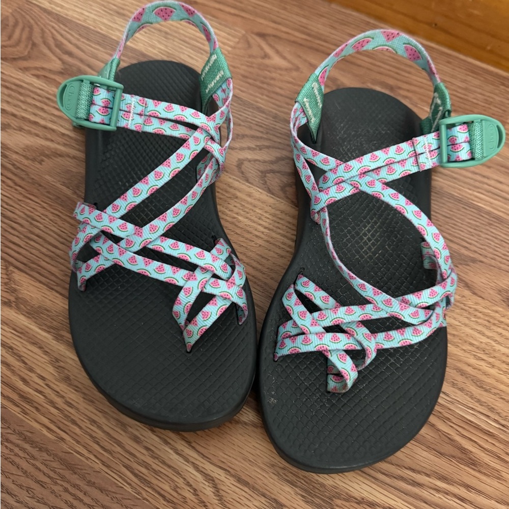 Watermelon Pattern Strappy Chacos - image 1